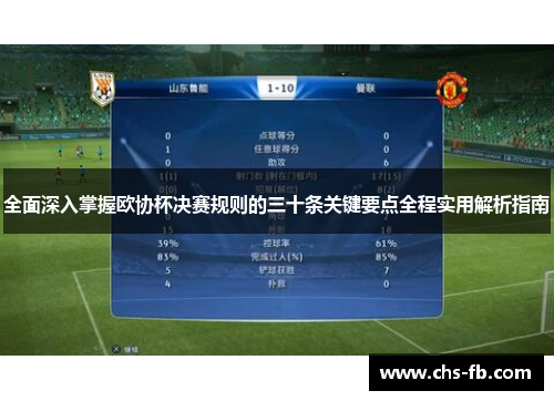 全面深入掌握欧协杯决赛规则的三十条关键要点全程实用解析指南