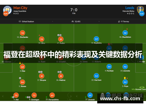 福登在超级杯中的精彩表现及关键数据分析