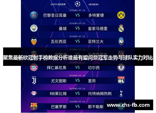聚焦最新欧冠射手榜数据分析谁最有望问鼎冠军走势与球队实力对比